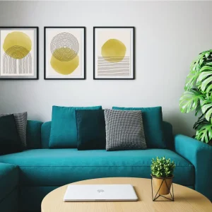 3 Parça Ahşap Tablo Seti – Dekoratif Modern Sanat Çoklu Baskı Duvar Dekoru