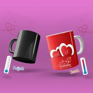 Kişiye Özel Fotoğraf Baskılı Sihirli Kupa – Isıya Duyarlı Hediye